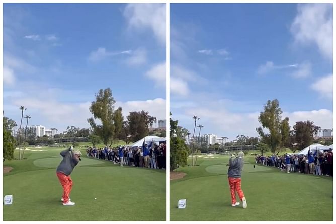 Watch: Fan says ‘I could do that’ to John Daly’s wild shot at the Champions Tour event