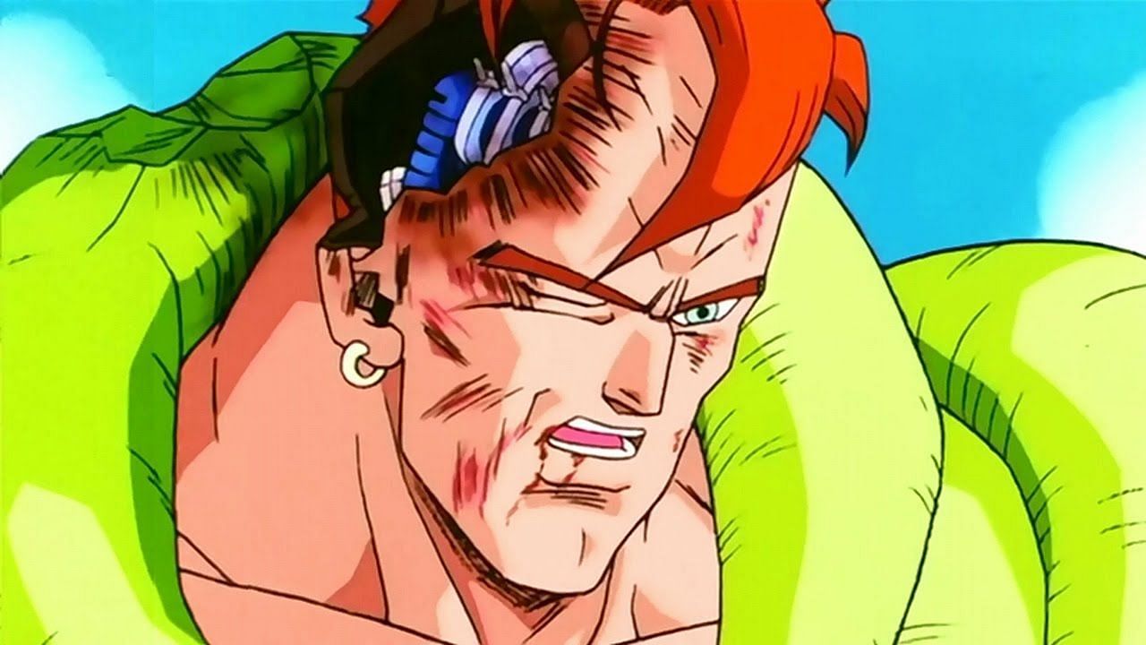 Android 16 when fighting Semi-Perfect Cell (Image via Toei Animation)