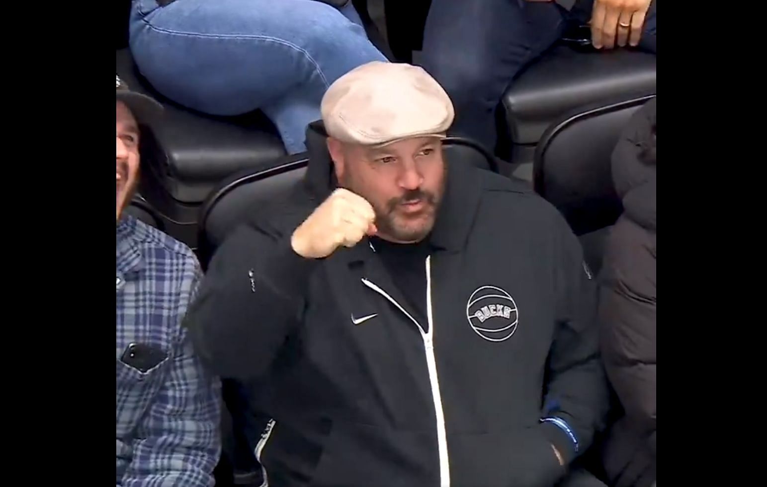 WATCH: Hollywood actor Kevin James at Vancouver Canucks game