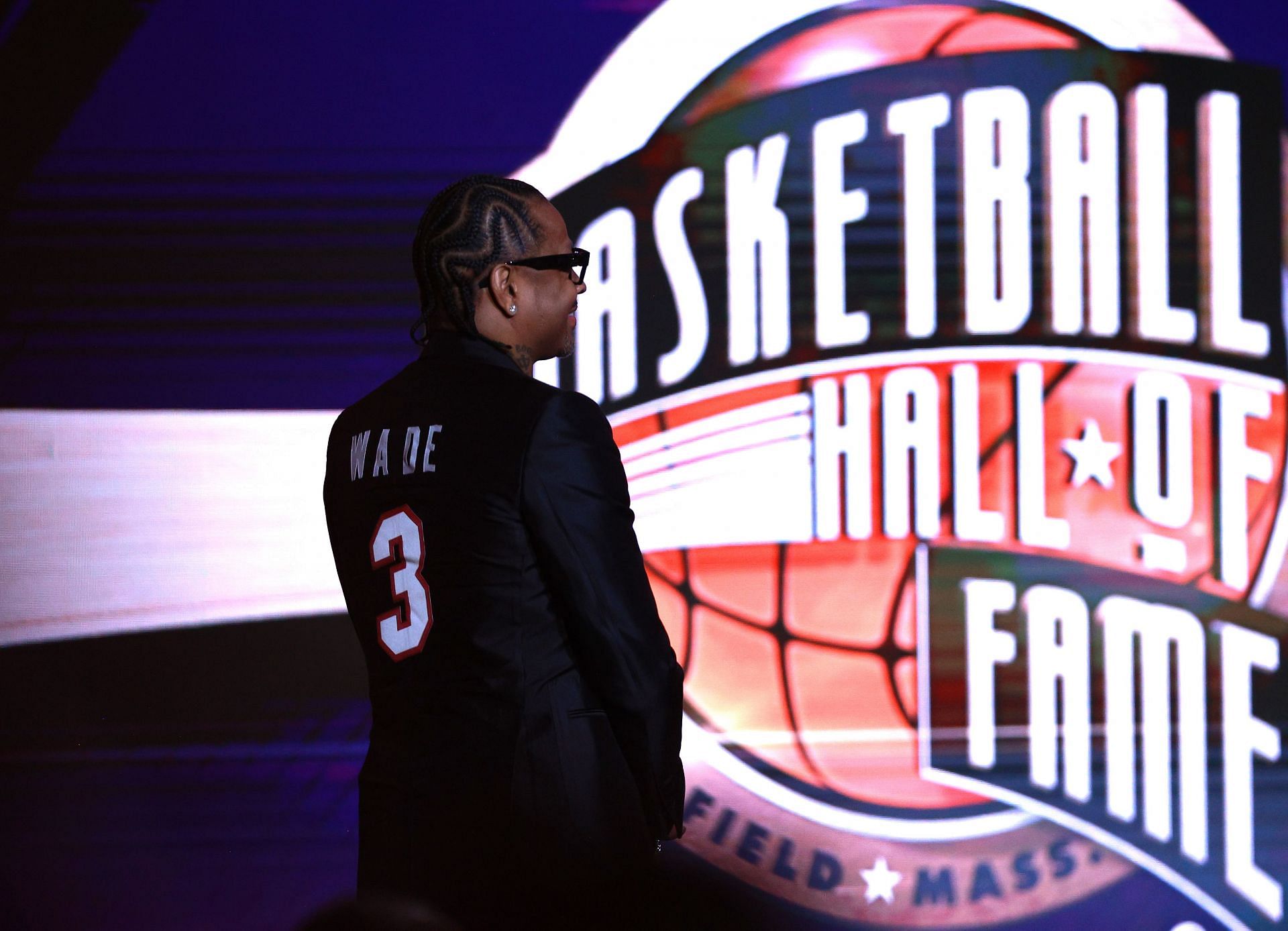 Allen Iverson at the 2023 Basketball Hall of Fame Enshrinement Ceremony