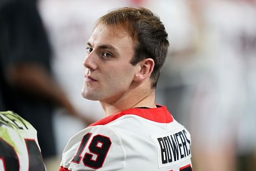 Brock Bowers at Capital One Orange Bowl - Georgia v Florida State