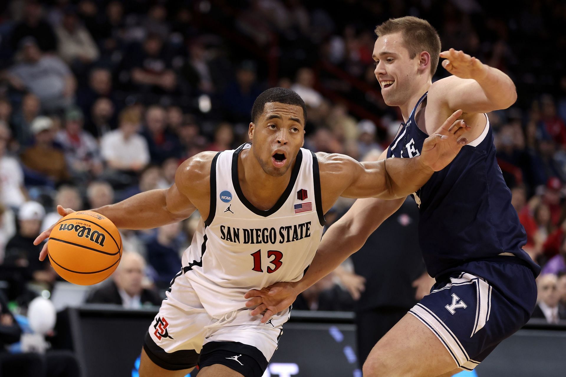 Jaedon LeDee and the Aztecs are 10.5-point underdogs in their Sweet 16 clash against the UConn Huskies.