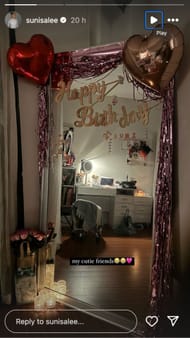 Suni Lee's Instagram story (Image via Instagram/sunisalee)