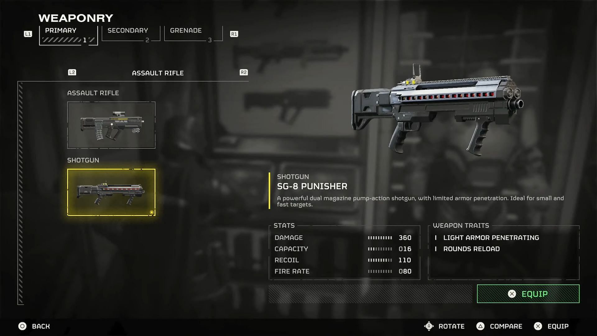 The SG-8 Punisher could be much better with a little more ammo (Image via Arrowhead Game Studios || YouTube/ TheUntouchableWolf)