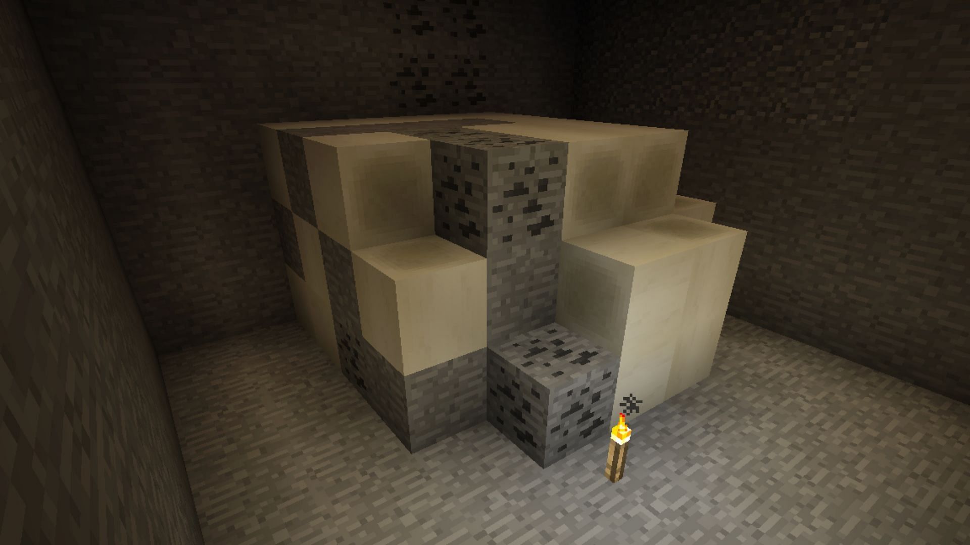 Fossils hint that the world had entities that players have not yet seen (Image via Mojang Studios)
