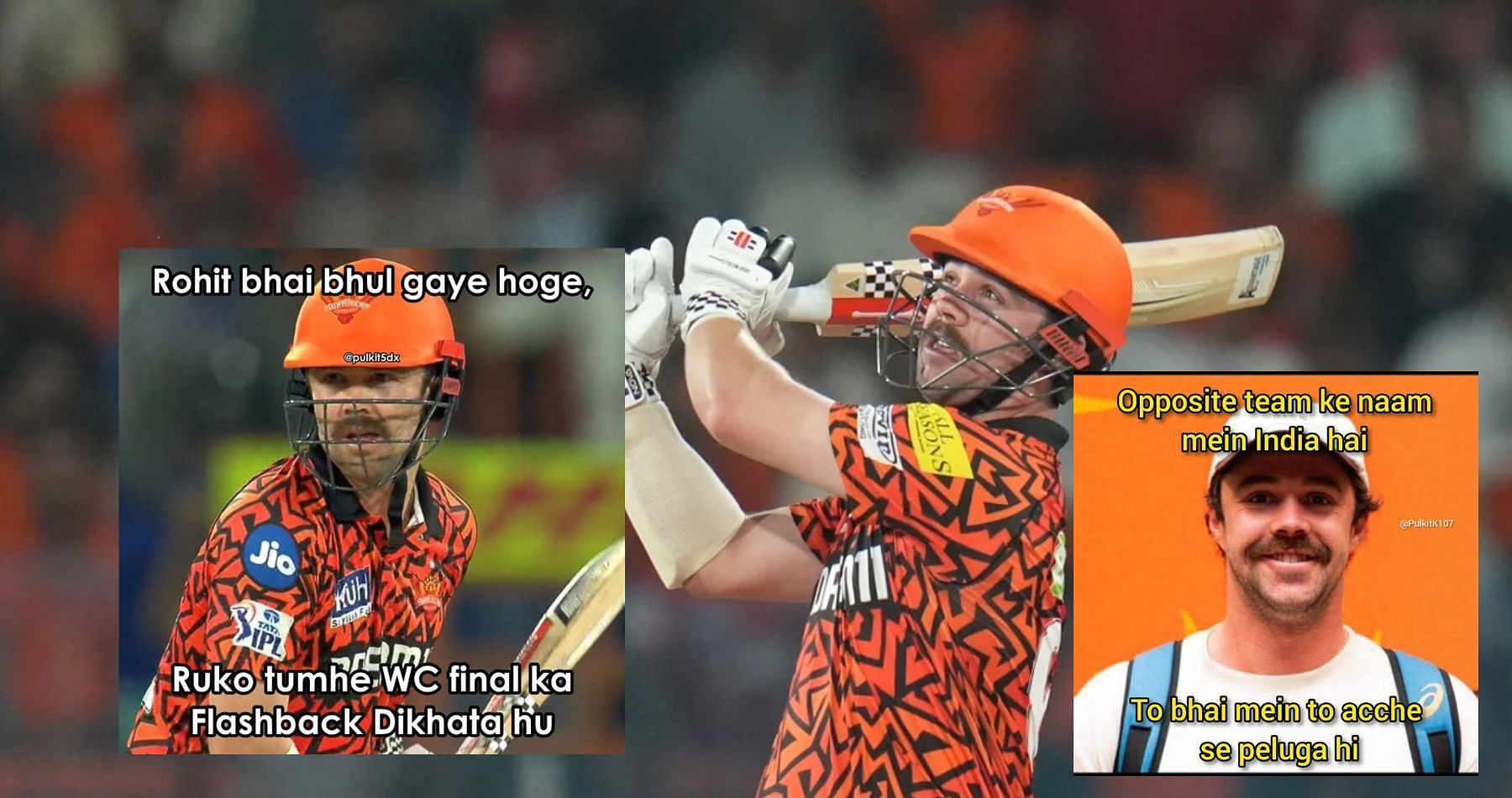 ट्रेविस हेड ने महज 18 गेंदों में मुंबई इंडियंस के खिलाफ जड़ा अर्धशतक (PC: Twitter)