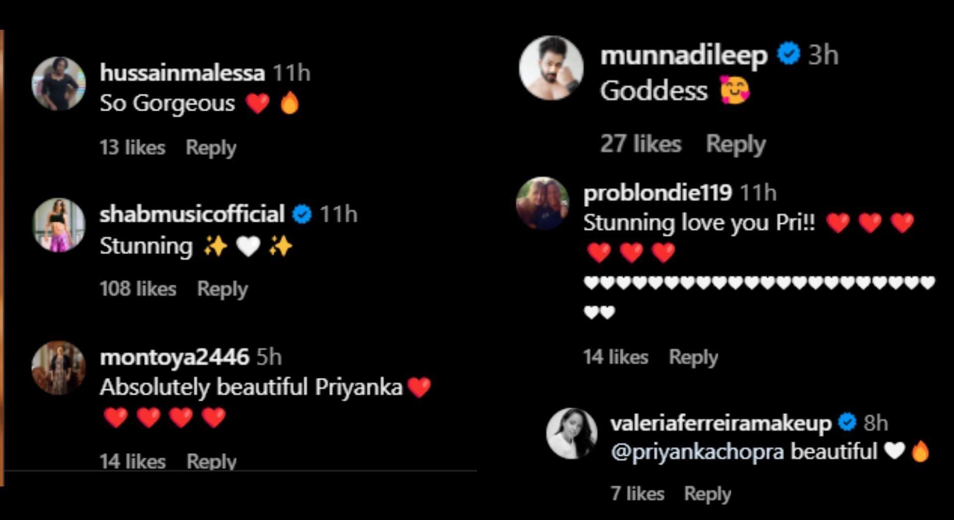 Fan reactions to Priyanka&#039;s image (Image via SportsKeeda)