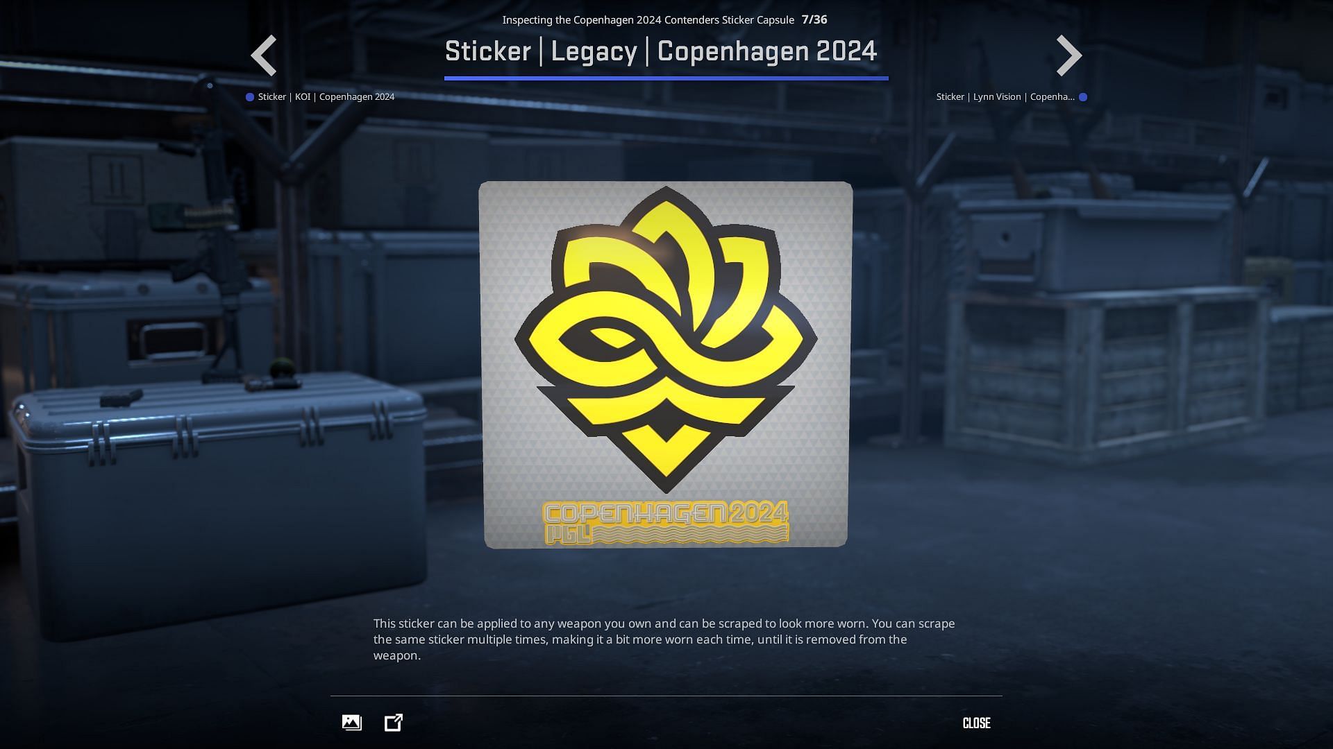 Legacy sticker (Image via Valve)