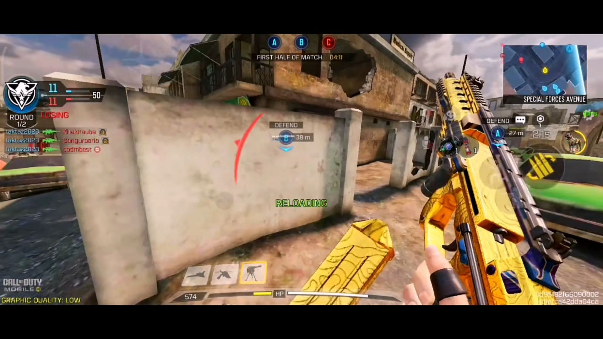 PDW gameplay in COD Mobile (Image via Gamerbaba82 YT)