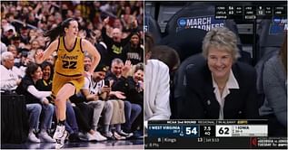 Watch: Iowa HC Lisa Bluder chuckles with absolute thrill watching Caitlin Clark roar after 64-54 win over WVU