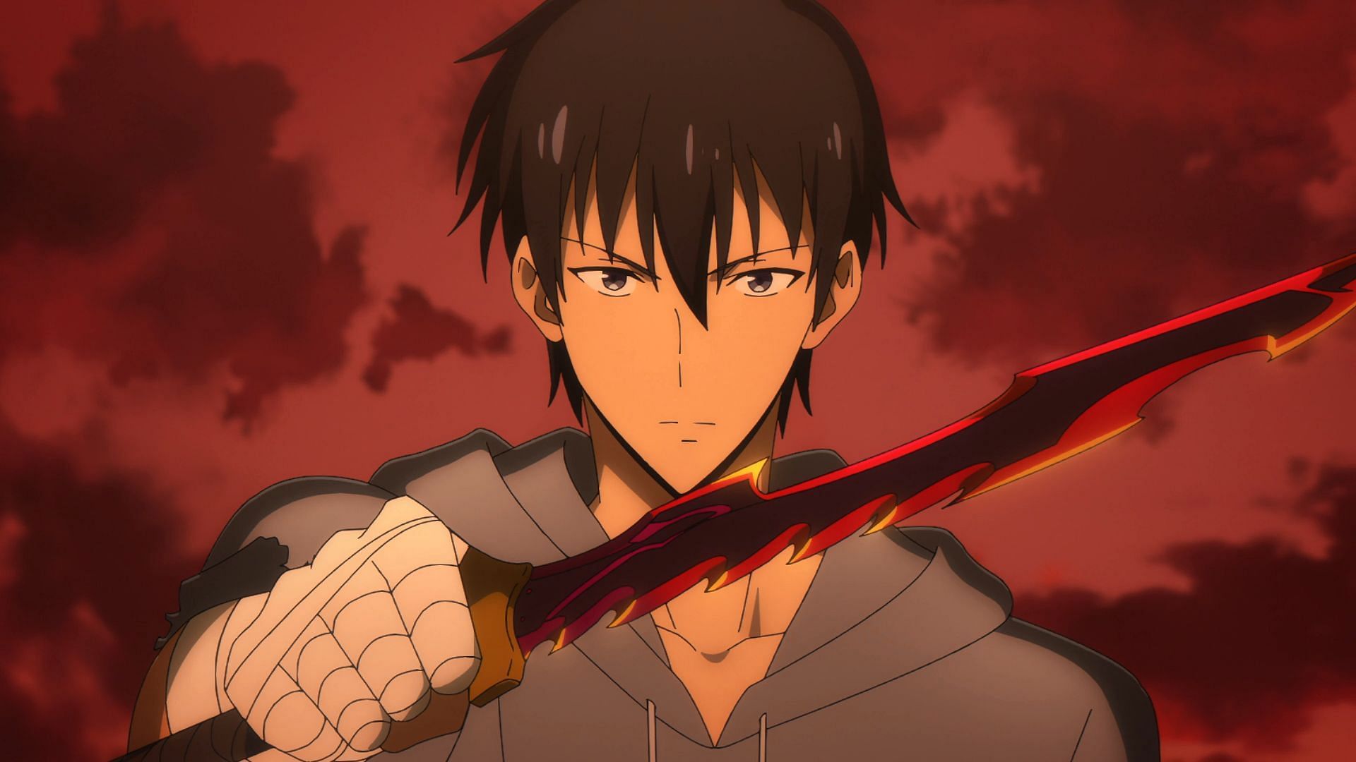 Jinwoo with his new Knight Killer dagger (Image via A-1 Pictures)