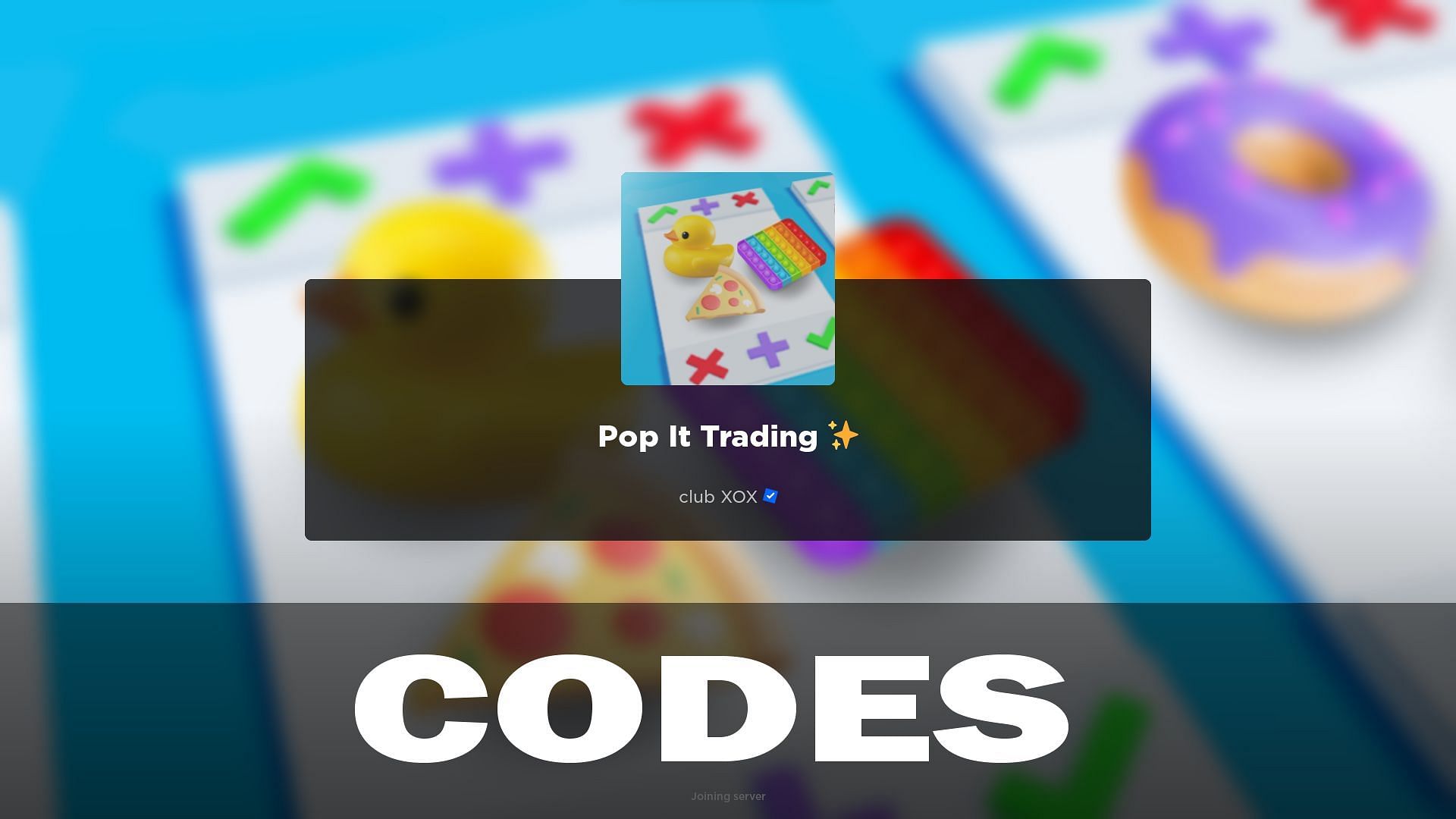 Redeem codes for Pop It Trading 