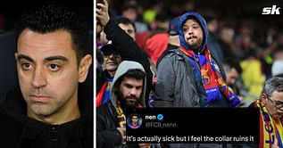 “This is cold” “Destroyed the kit with that collar” - Barcelona fans react as leaked images of 2024-25 away kit emerges online
