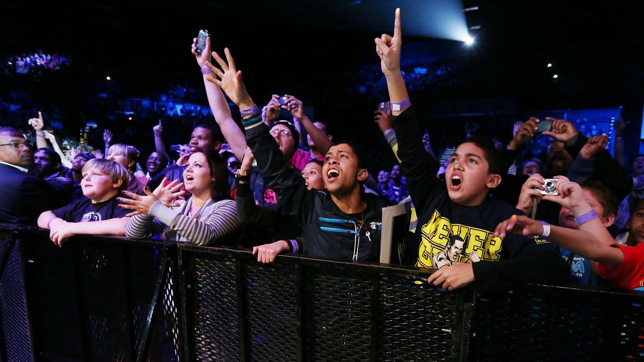 WWE fans cheer on their favorite Superstars