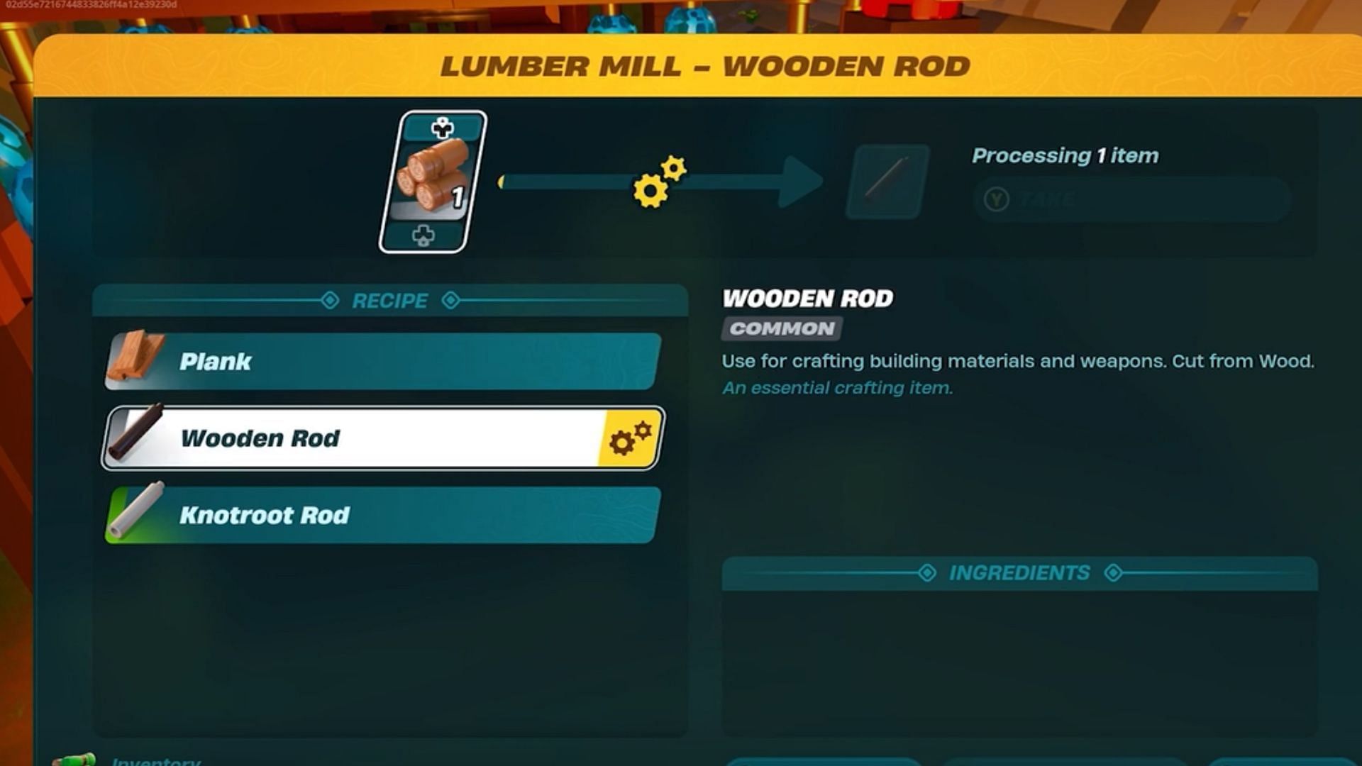 You will find the recipe for crafting the Wooden Rod (Image via YouTube/ Gaming Tips &amp; Tricks)