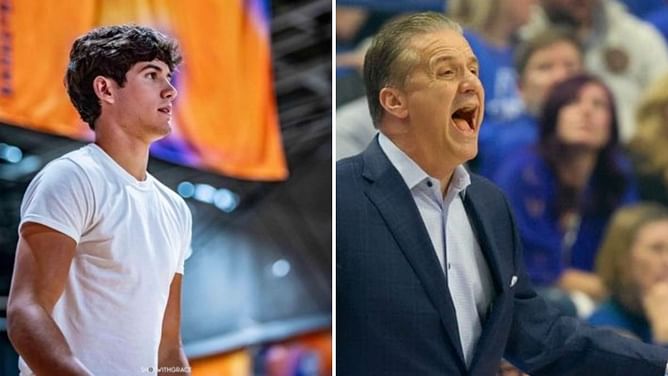 "He's got a coaches mentality": John Calipari couldn't hold back praises for Reed Sheppard after Kentucky's 93-77 win over Vanderbilt