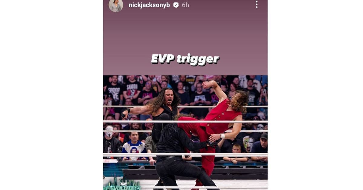 Screengrab of Nicholas Jackson&#039;s Instagram story.