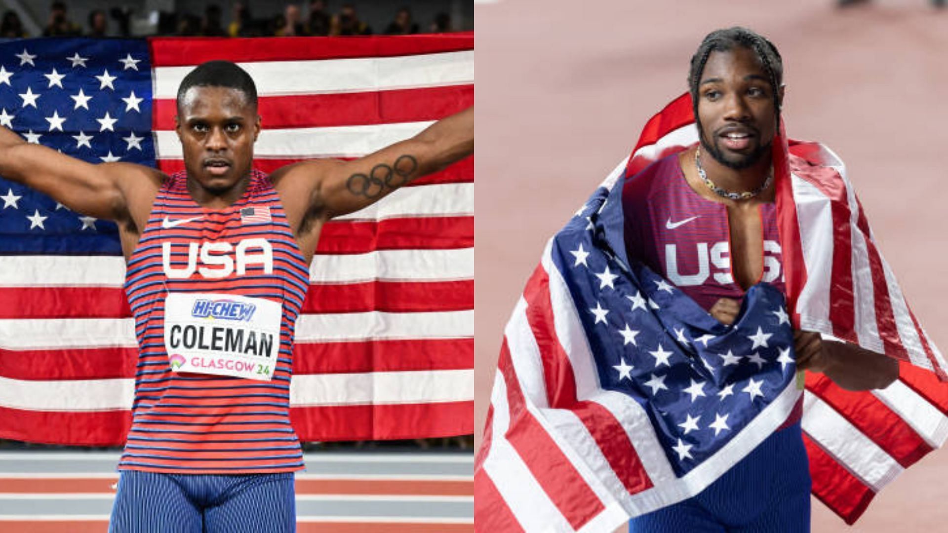 Christian Coleman and Noah Lyles (Image via Getty)