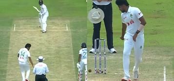 WATCH: Bangladesh's Khaled Ahmed attempts but misses to Mankad Sri Lanka's Kamindu Mendis