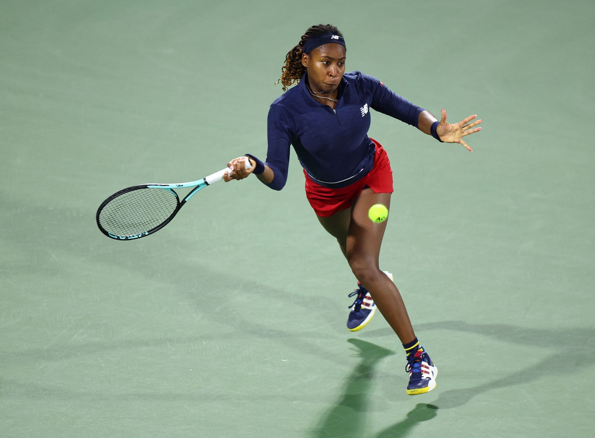 Coco Gauff at the Dubai Duty Free Tennis Championships - Day 5