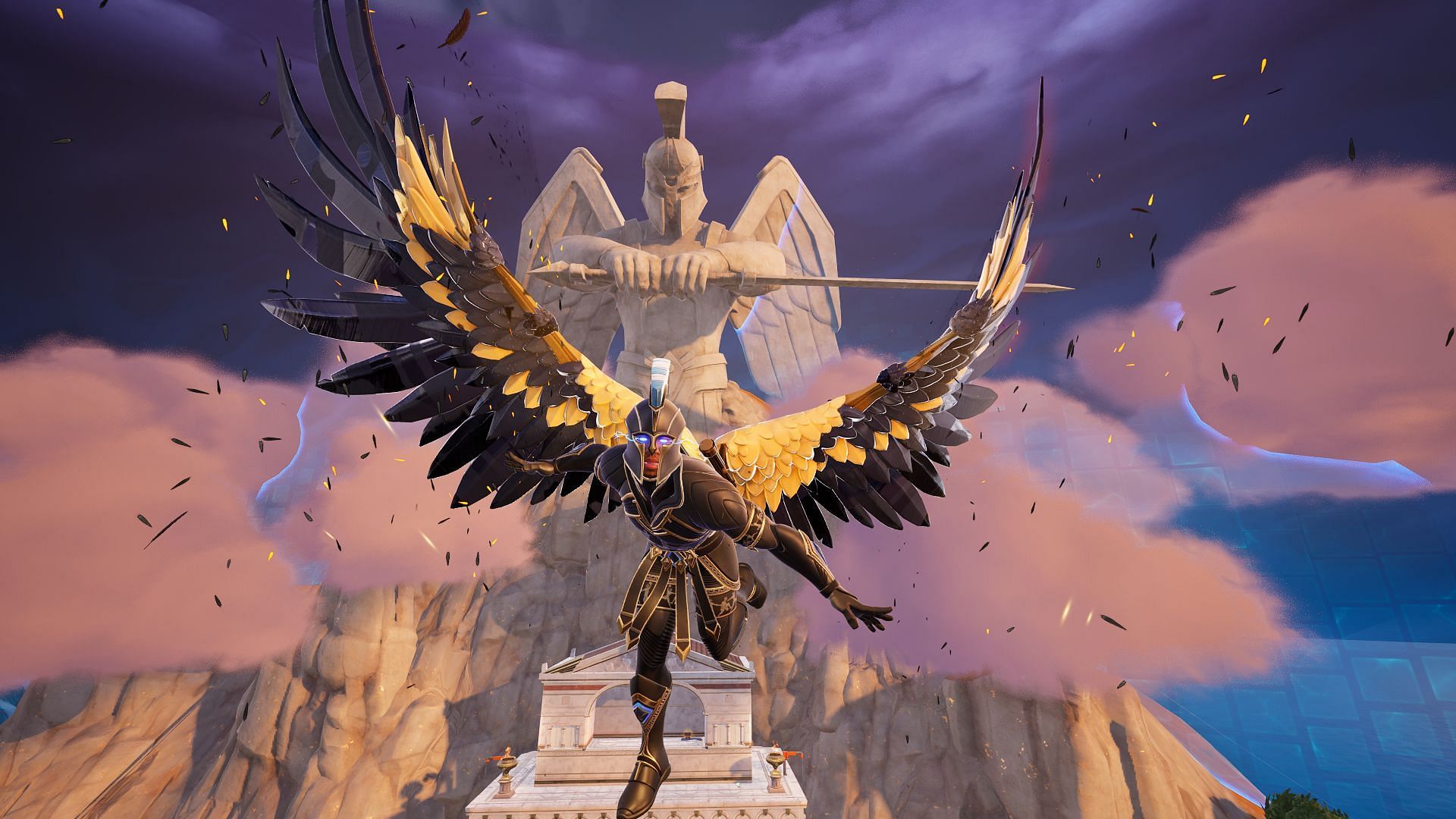 Fortnite visual glitch turns Wings of Icarus invisible, players seemingly fly effortlessly  (Image via Epic Games/Fortnite)