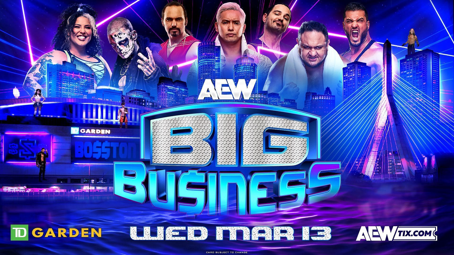 The official promotional poster for AEW Dynamite: Big Business