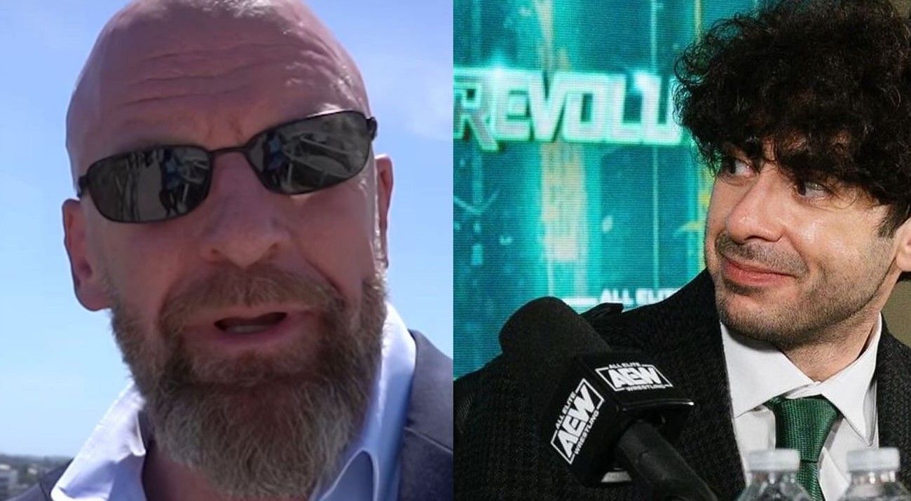 Triple H (left), and Tony Khan (right)