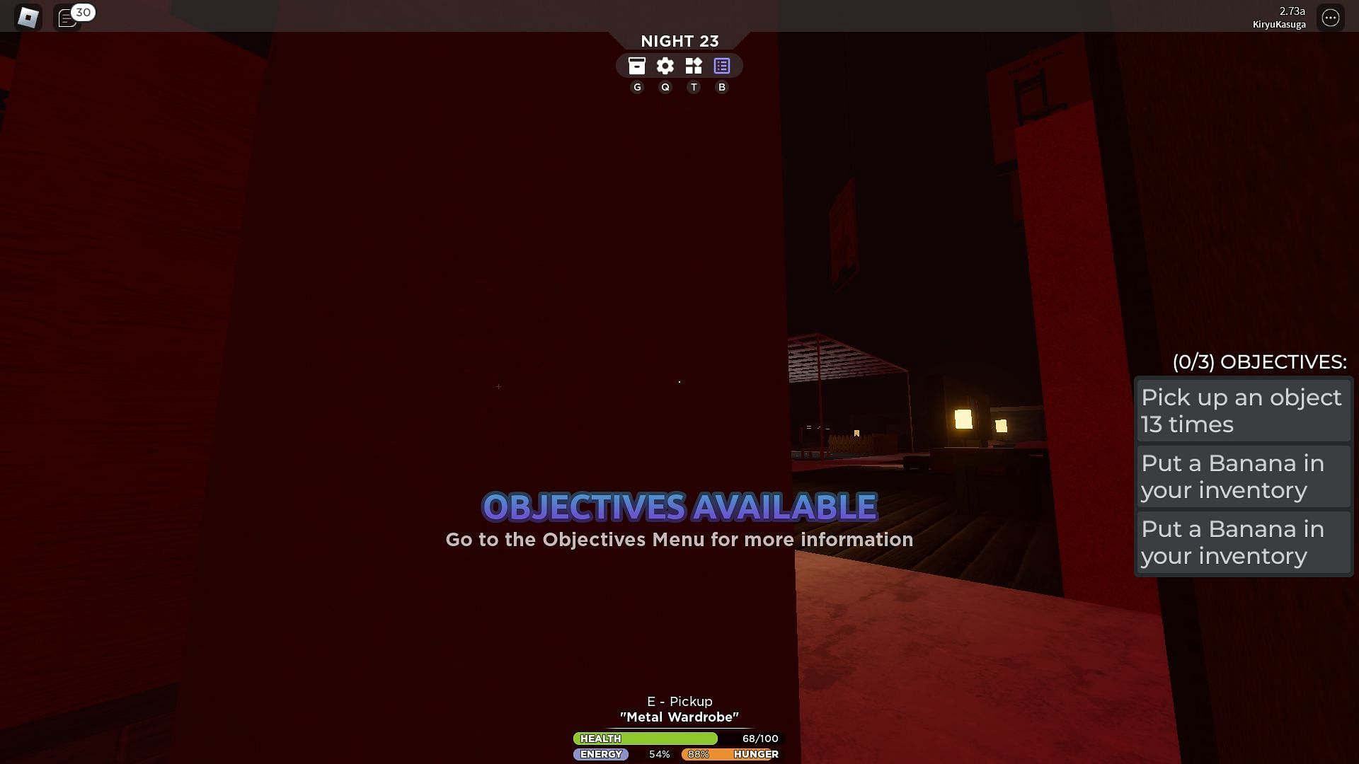 Objective list for The Hunt (Image via Roblox)