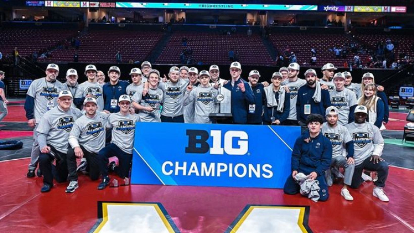 Penn State won the Big Ten wrestling championships 