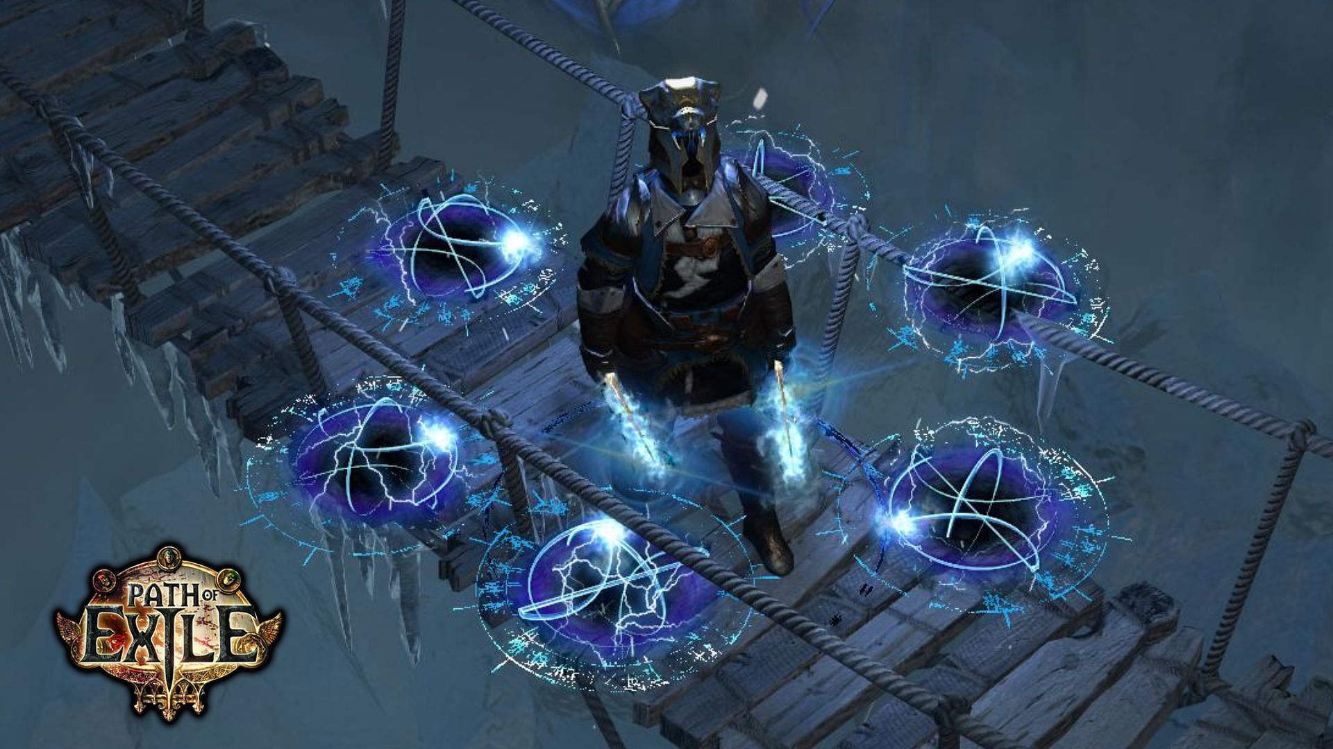 Storm Brand Inquisitor build allows you to shock and explode enemies. (Image via Grinding Gear Games)