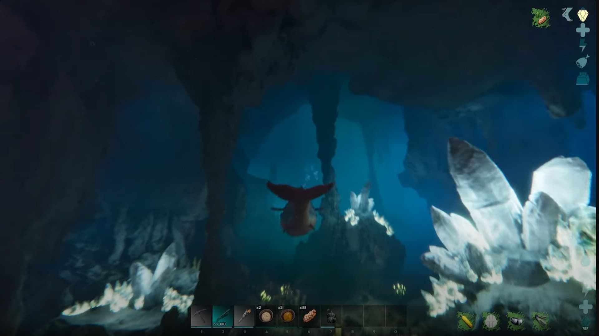 The entrance to The Caverns of the Lost Faith in ARK Survival Ascended (Image via Studio Wildcard || Storminit/YouTube)