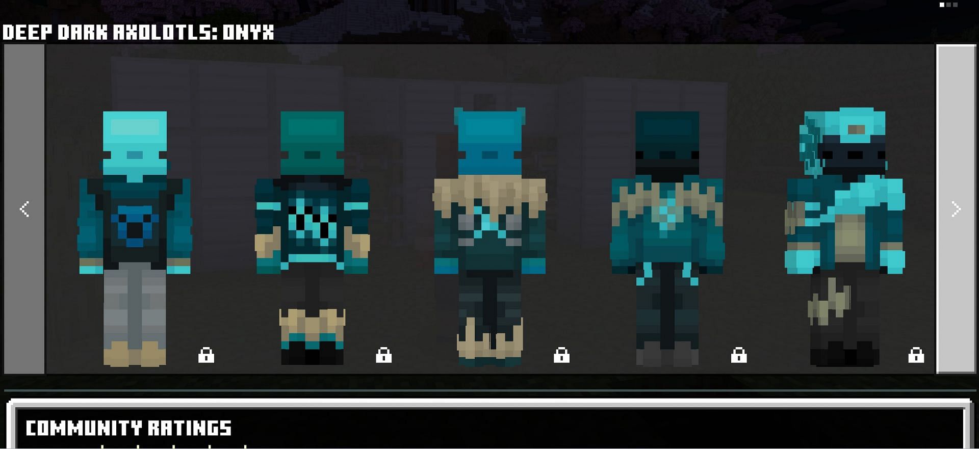 These skins would also be great for an underwater base playthrough. (Image via Mojang)