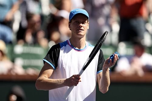 Jannik Sinner at the BNP Paribas Open 2024 - Day 6