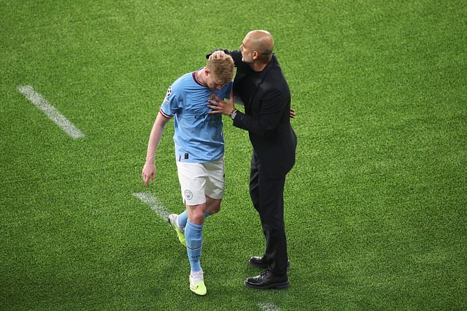 Pep Guardiola comments on Kevin De Bruyne's reaction to getting substituted in Manchester City's draw at Liverpool