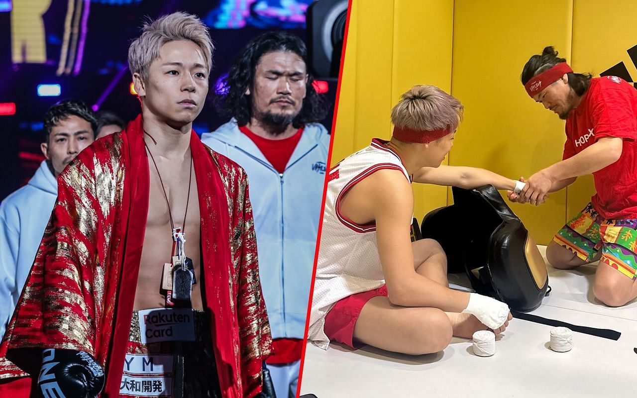 Takeru is back in the gym after suffering a nasty injury against Superlek at ONE 165.