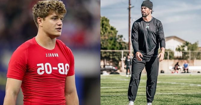 Former Michigan QB J.J. McCarthy shares exciting snaps from NFL combine 2024 ft. Sam Hartman