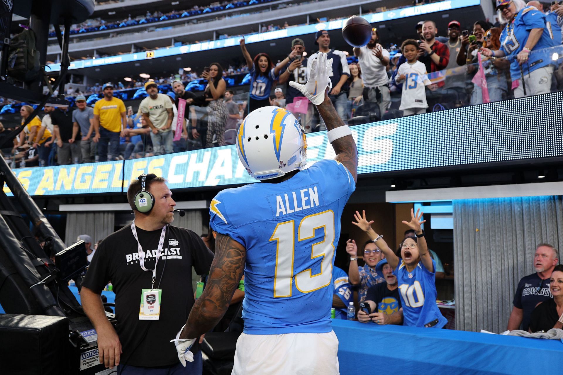 Keenan Allen during Dallas Cowboys v Los Angeles Chargers