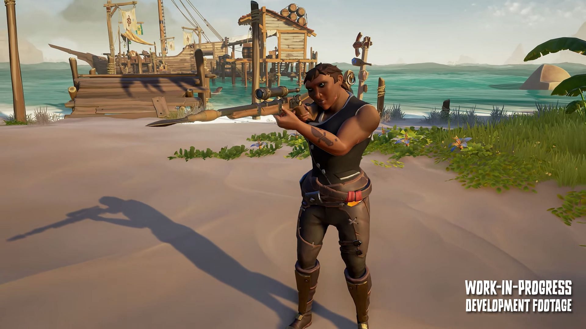 The Grapple Gun as seen in Sea of Thieves 2024 Preview Event (Image via Rare)