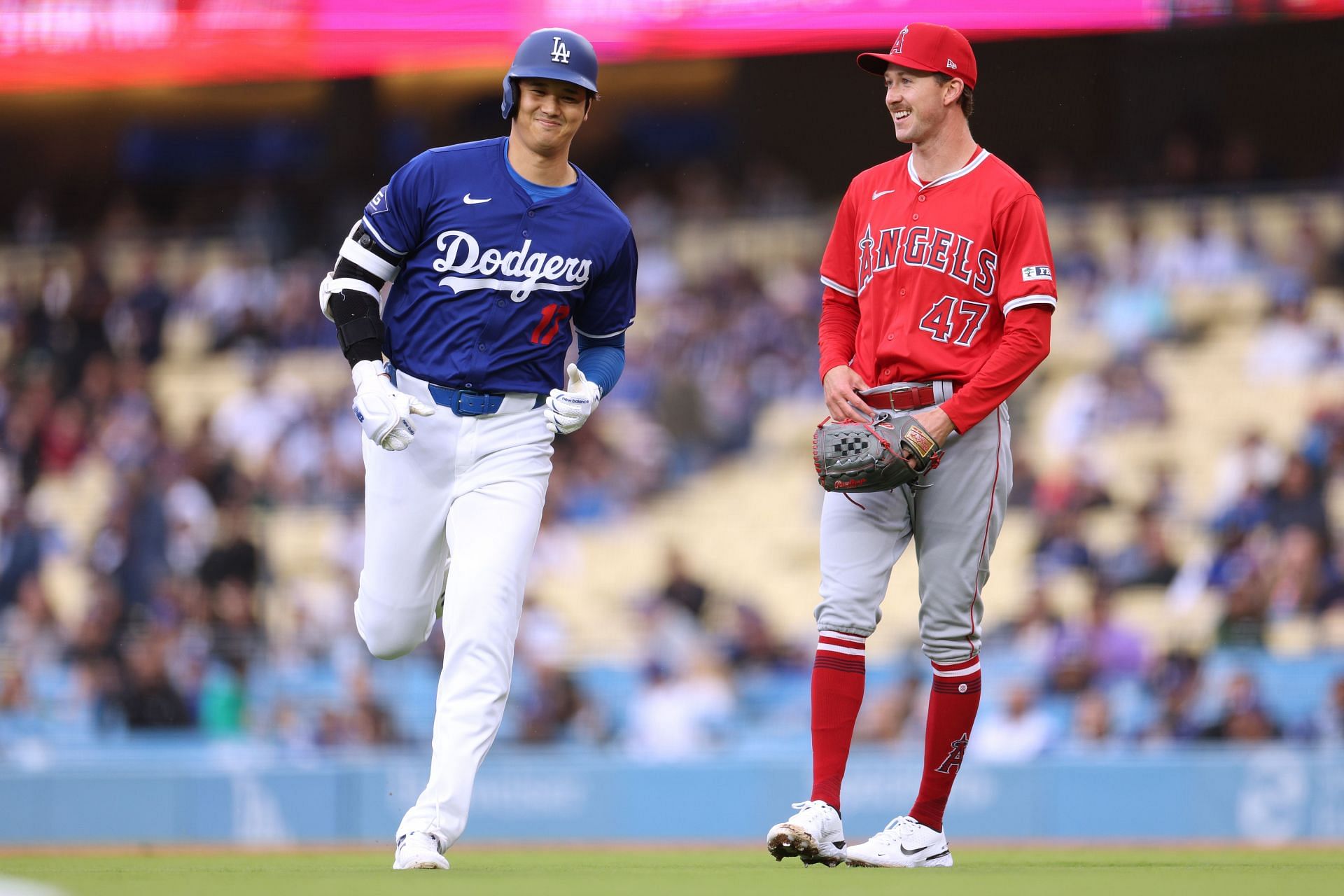 Los Angeles Angels v Los Angeles Dodgers