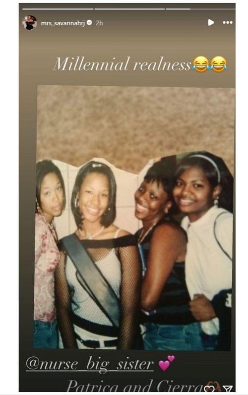 Savannah James shows off her teen looks on Instagram