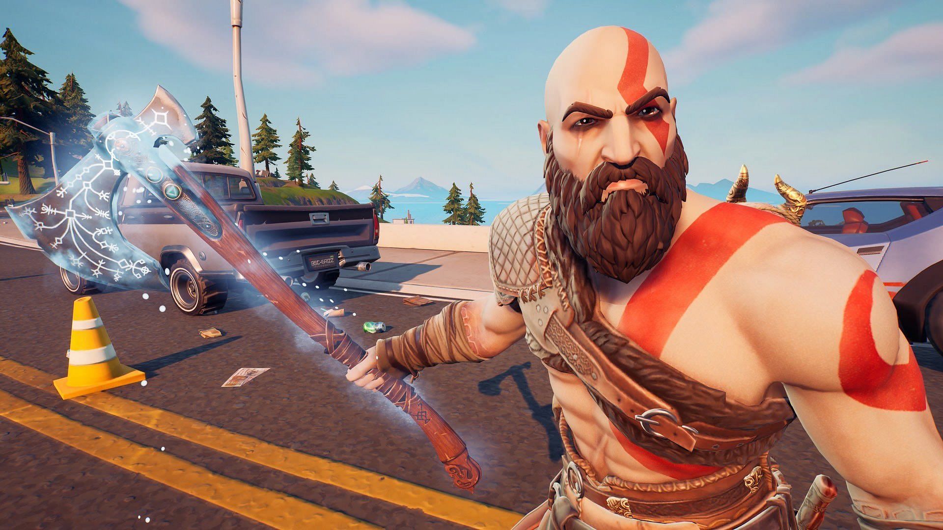 Rumor: Young Kratos Fortnite Skin could be in development in Chapter 5 Season 2 (Image via X/Fathergamer)