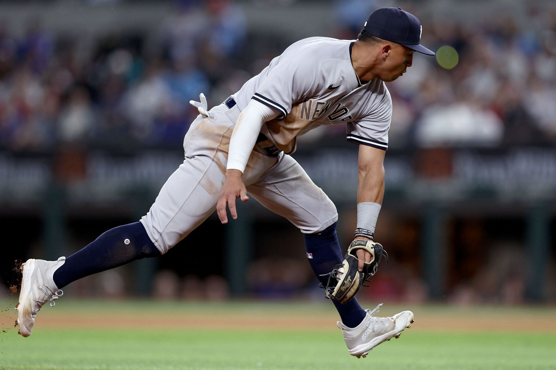 Yankees&#039; Oswald Peraza (Image via Getty)