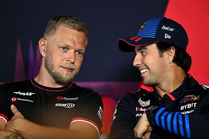 “He gets paid by Haas, so he should do the best for them” - Sergio Perez talks about Kevin Magnussen's defensive performance in Jeddah