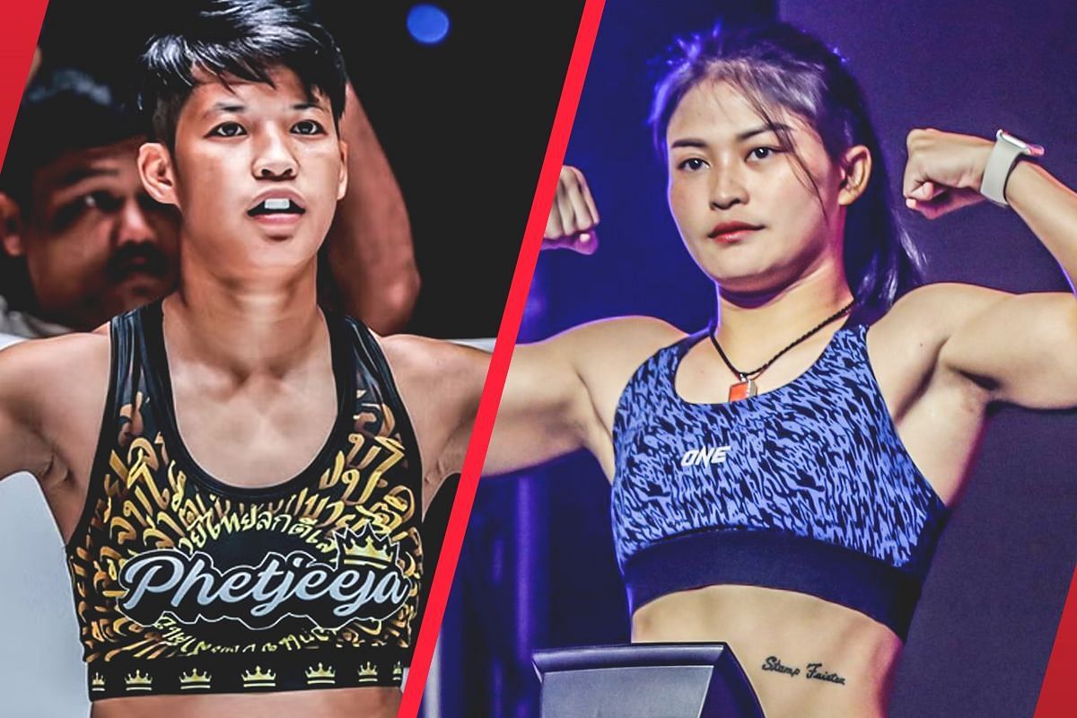 Phetjeeja (L) targets Stamp&rsquo;s MMA world title. -- Photo by ONE Championship