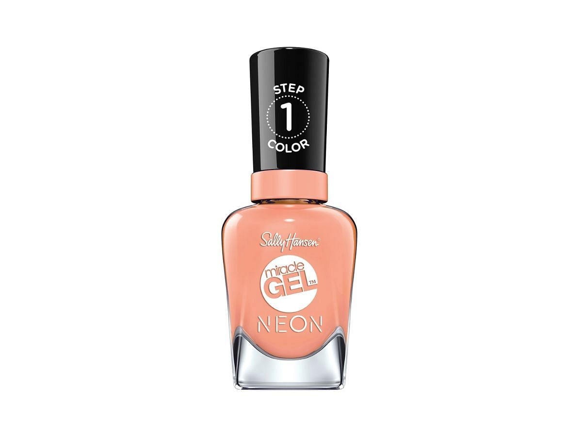 Sally Hansen miracle gel nail polish - Peach Please Neon (Image via Sally Hansen)