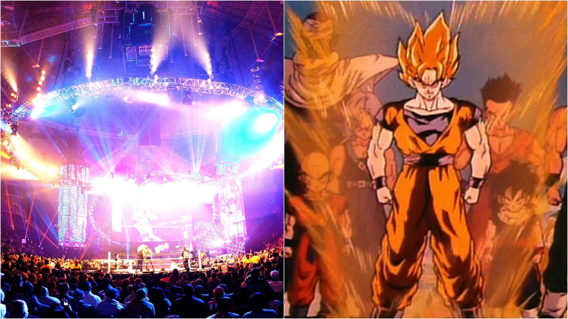 Some WWE Superstars are fans of Dragon Ball (Images via WWE.com and Toei Animation)