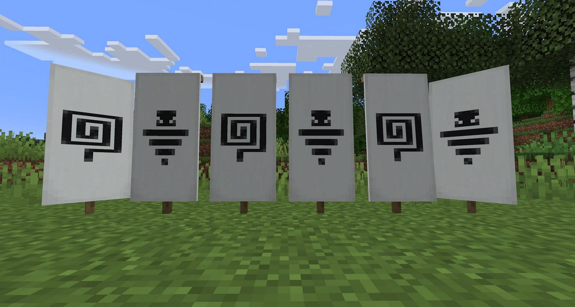 New banner patterns are always a delight to see. (Image via Mojang)