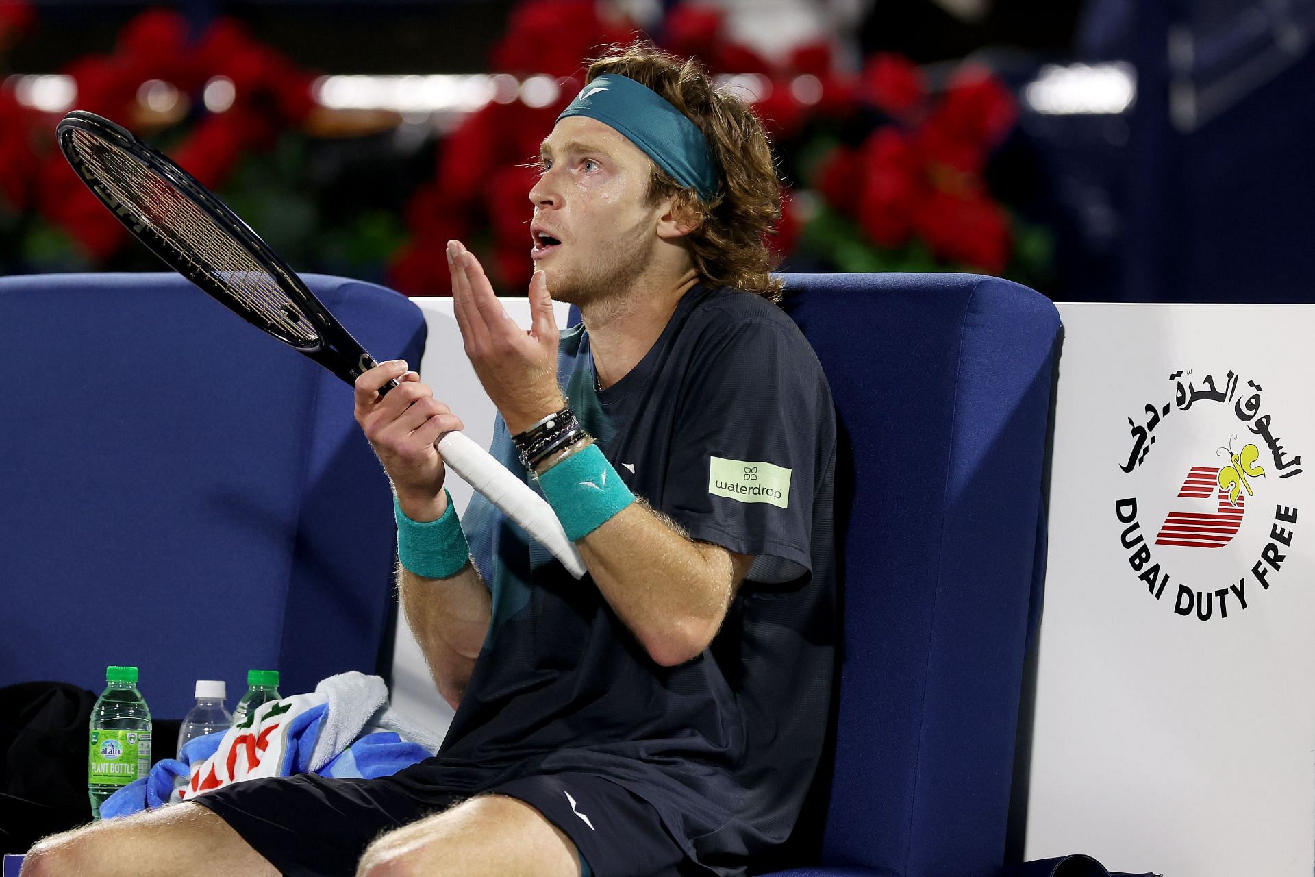 Andrey Rublev at the Dubai Tennis Championships
