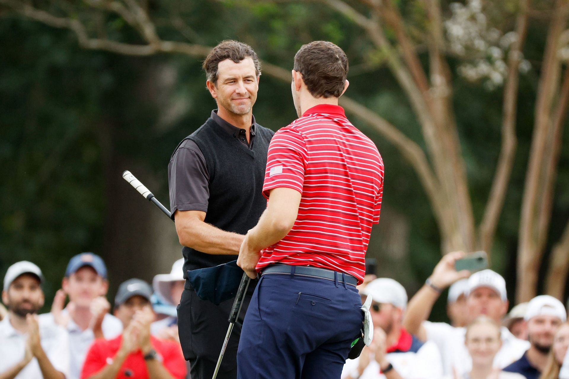 Patrick Cantlay, Adam Scott (Image via Jared C. Tilton/Getty Images)