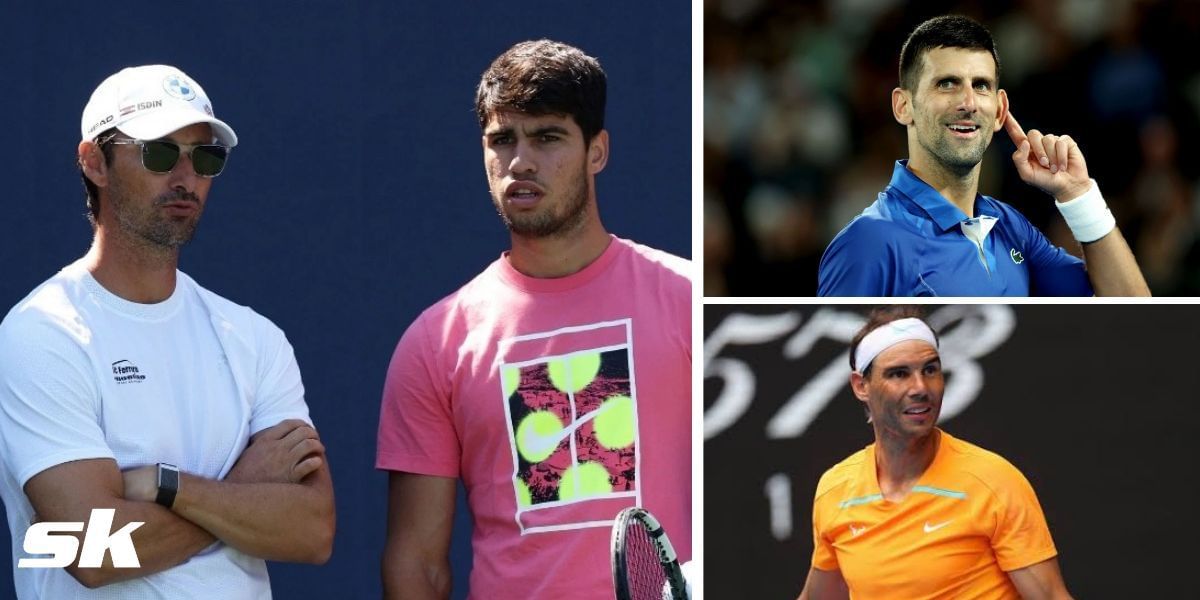 Carlos Alcaraz and Rafael Nadal, exibition match,